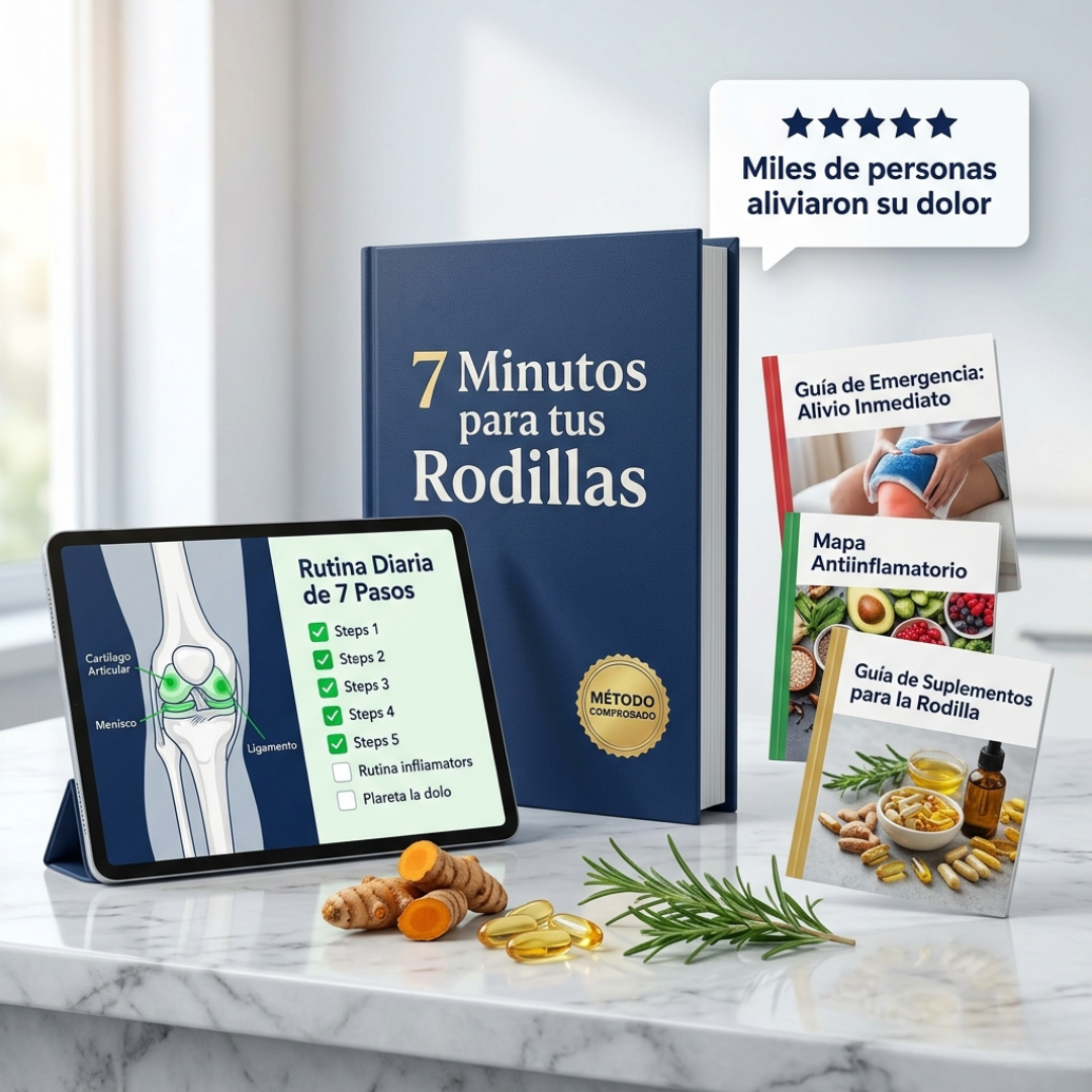 7 Minutos para tus Rodillas: El ritual diario que reduce la rigidez y te devuelve el movimiento (+ 4 Bonos para aliviar el dolor)
